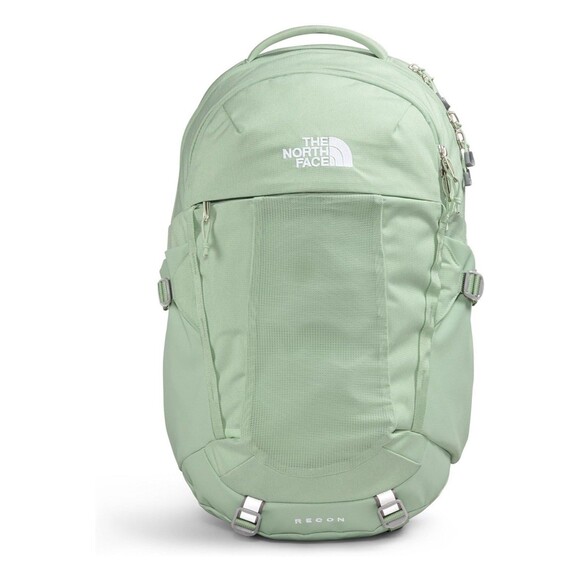 The North Face Womens Recon Laptop Backpack Misty Sage Dark Heather/Meld Grey - Picture 1 of 8